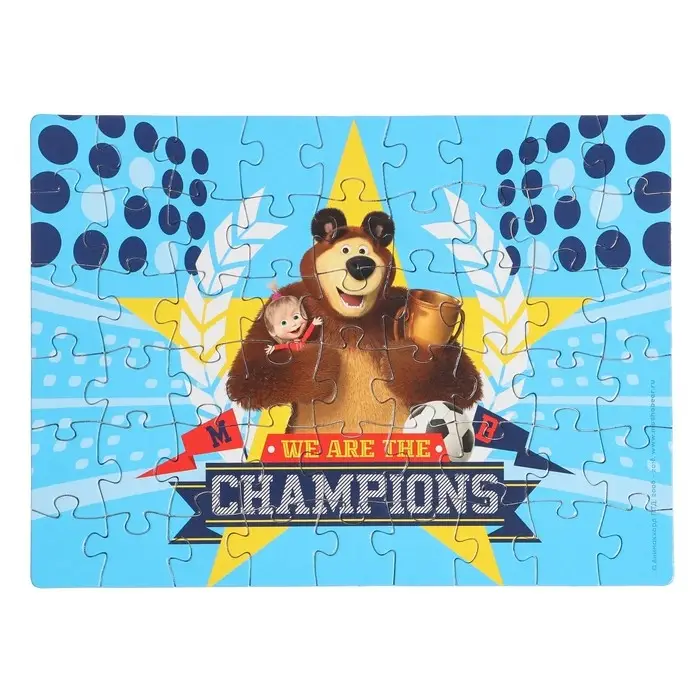 Пазлы &laquo;Маша и Медведь&raquo;, 54 элемента, МИКС