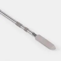 Набор д/нанесения макияжа 2 пред: палитра, спатула металл серебро пакет QF