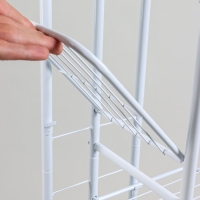 Подставка для цветов Greengo, 4 полки, 43 &times; 22 &times; 82 см, напольная, металл, белая