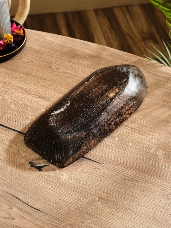 Менажница "Лодочка"  дерево Джати, 30х13х5 см, цв. тёмно-коричневый