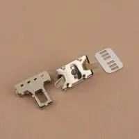 Застёжка для сумки, 3.3&times;3.3 см, цвет серебряный