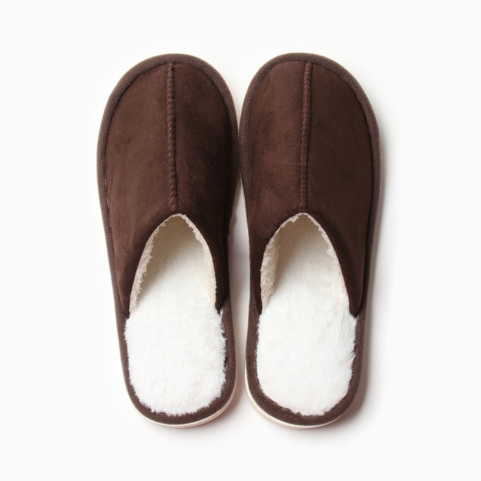 Тапочки мужские размер 42-43, цвет коричневый