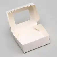 Контейнер на вынос, с окном, белый, 10&times;8&times;3.5 см