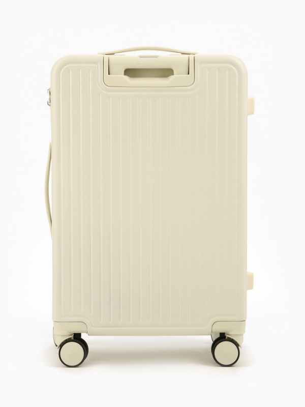 Чемодан 24", PС, 42*27*66, отд на молнии, код замок, 4 колеса, белый