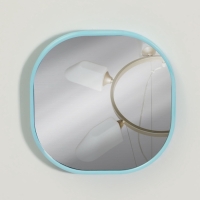 Зеркало карманное «Узор», с подставкой, 8 × 8 см, цвет голубой Зеркало карманное «Узор», с подставкой, 8 × 8 см, цвет голубой