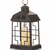 Светодиодная свеча в подсвечнике RISALUX &laquo;Дом со свечами&raquo;, LED-ночник, 1.5 Вт, 3&times;ААА, 11&times;18&times;30 см