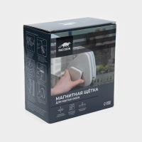 Магнитная щетка для мытья окон с двух сторон Raccoon &laquo;Модерн&raquo;, треугольная, на стекло 3-10 мм