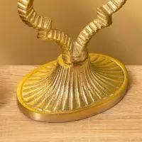 Подсвечник "Слияние" алюминий 12х8х23 см