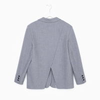 Пиджак женский с разрезом на спине MIST размер S-M, цвет серый