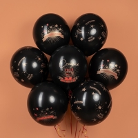 Шар латексный 12" &laquo;Сегодня Твой Юбилей&raquo;, чёрный, 5 ст., набор 25 шт. МИКС