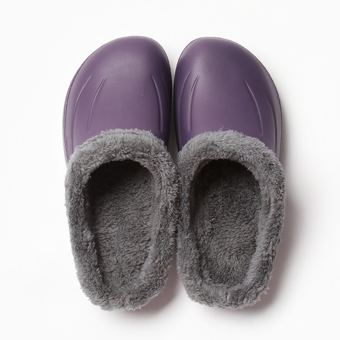 Галоши-сабо женские утепленные Галоши-сабо женские утепленные "Монтана" цвет баклажан, размер 39