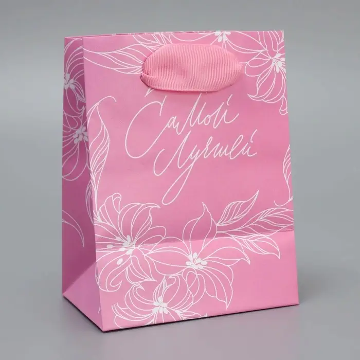 Пакет подарочный ламинированный, упаковка, &laquo;Самой лучшей&raquo;, 9 х 12 х 6.5 см