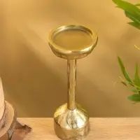 Подсвечник &laquo;Креманка&raquo;, 26 см, алюминий, золото