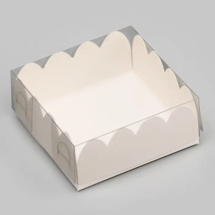 Коробка для печенья, белая, 7&times;7&times;3 см