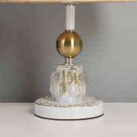 Лампа настольная "Курс" 1х40Вт Е27+подсветка LED 5Вт золото 25х25х40см