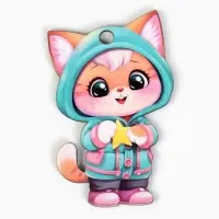 Ёлочная игрушка новогодняя &laquo;Котик&raquo;, на Новый год, 4,5 х 7,3 см