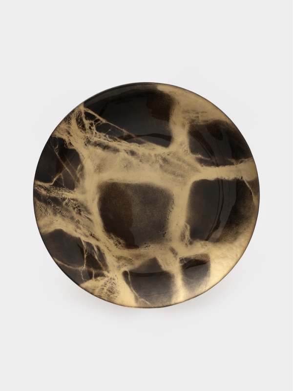 Тарелка подстановочная "Brown Marble" 33 см, цвет коричневый