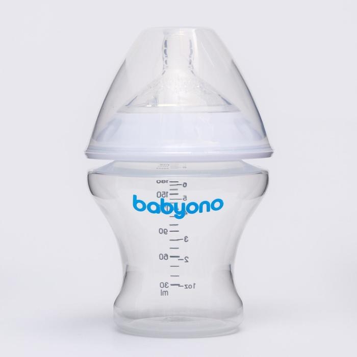 Бутылочка для кормления антиколиковая, 180 мл, от 0 мес.