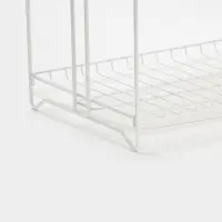 Сушилка для посуды универсальная, разборная, с поддоном, цвет белый 39,5*24*29,5см