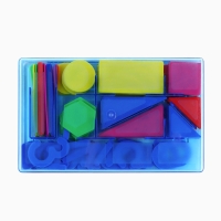 Касса цифр и счетных материалов, 132 элемента. Цвет МИКС   "Монстрик"