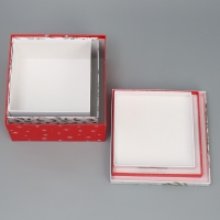 Набор подарочных коробк 3 в 1 &laquo;Новогодняя пора&raquo;, 18 х 18 х 10 &ndash; 22 х 22 х 12 см, Новый год