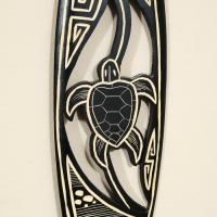 Панно "Доска для сёрфа "Черепашка" дерево 40х11 см