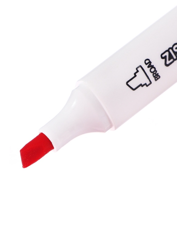 Набор маркеров 12 цветов в пластиковом тубусе,двусторонние