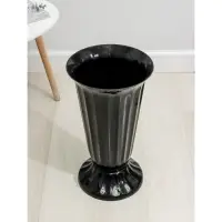 Ваза &laquo;Цветочная&raquo;, 17 л, d=29 см, h=52 см, пластиковая, чёрная