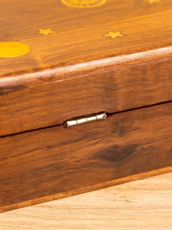 Шкатулка "День и ночь" 18х13х6 см, дерево шишам