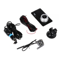 Видеорегистратор Cartage, 2 камеры, WDR HD 1080P, TFT 4.5, обзор 120&deg;