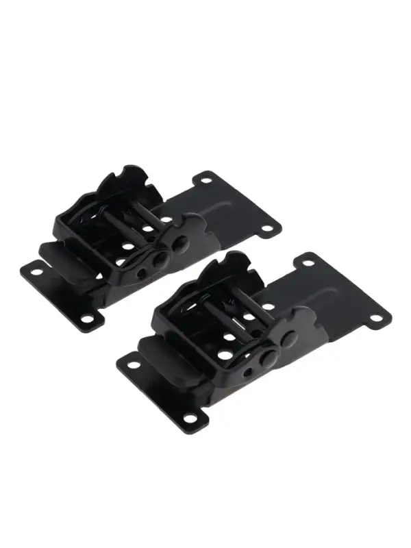 Кронштейн складной ТУНДРА ks001, 70х70 мм, цвет черный, набор 2 шт