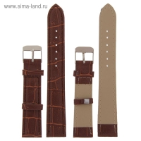 Ремешок для часов "Соломон", 18 мм, экокожа, l-19 см, коричневый Ремешок для часов "Соломон", 18 мм, экокожа, l-19 см, коричневый