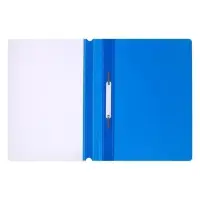 Папка-скоросшиватель Calligrata, А4, 180 мкм, синяя, прозрачный верх