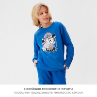 Свитшот детский MINAKU, цвет синий, рост 158 см Свитшот детский MINAKU, цвет синий, рост 158 см