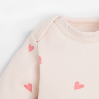 Боди с длинным рукавом в набивку Крошка Я &laquo;Зайчик&raquo;, рост 86-92 см, цвет бежевый