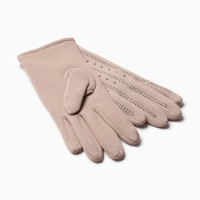 Перчатки женские MINAKU "Эстетика", р-р 23 см, цв. бежевый Перчатки женские MINAKU "Эстетика", р-р 23 см, цв. бежевый