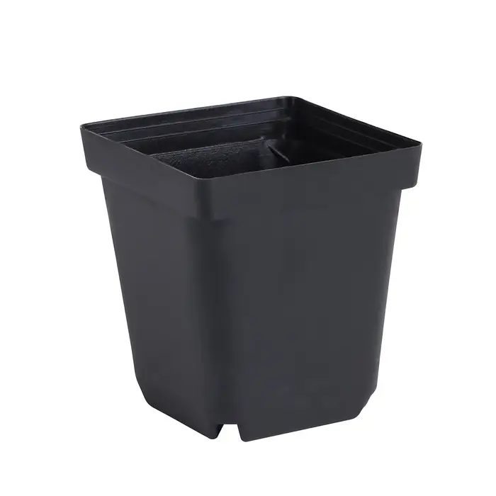 Горшок для рассады, 700 мл, d=10 см, h=12.5 см, пластик, чёрный, Greengo