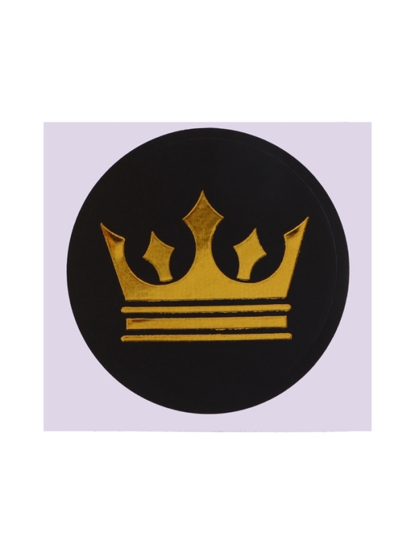 Бутылочка для кормления с наклейками &laquo;Корона&raquo; от 0 мес., 250 мл., цвет золотой, M&B