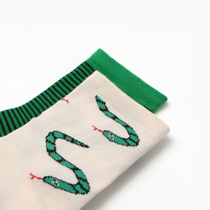 Новый год. Символ года. Змея. Набор детских носков KAFTAN "Змеи" 2 пары, размер 14-16 см