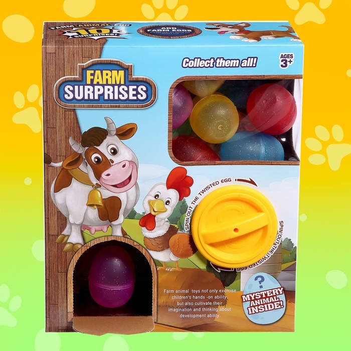 Детский игровой автомат &laquo;Домашние животные&raquo; с игрушками, в наборе 10 шаров-сюрпризов
