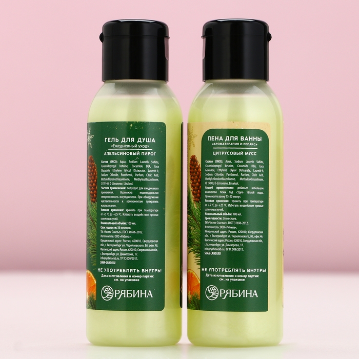 Подарочный набор косметики &laquo;Чудес и подарков!&raquo;, гель для душа и пена для ванны, 2 х 100 мл, Новый Год