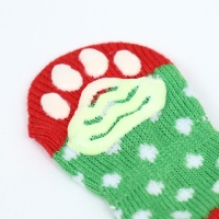 Носки нескользящие "Новогодние", размер M (3/4 * 7,5 см), набор 4 шт Носки нескользящие "Новогодние", размер M (3/4 * 7,5 см), набор 4 шт