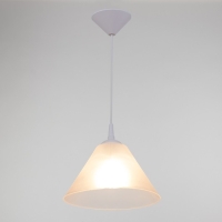 Подвес "Конус" 1х15Вт Е27 МОДЕЛЬ: BR 00266 белый/прозрачный 25х25х15см Подвес "Конус" 1х15Вт Е27 МОДЕЛЬ: BR 00266 белый/прозрачный 25х25х15см