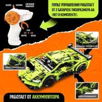 Конструктор Mechanics «Гоночная», радиоуправляемый, 1:16, открываются двери, капот, багажник, работает от аккумулятора, 428 деталей, цвет зелёный Конструктор Mechanics «Гоночная», радиоуправляемый, 1:16, открываются двери, капот, багажник, работает от аккумулятора, 428 деталей, цвет зелёный