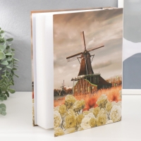 Фотоальбом на 200 фото 10х15 см "Мельница" в коробке МИКС 26,5х20,5х5,5 см