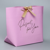 Пакет подарочный, упаковка, &laquo;Present&raquo;, 30 х 27.5 х 12 см