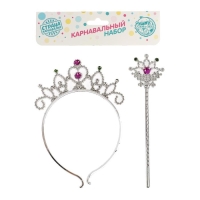 Карнавальный набор &laquo;Маленькая фея&raquo;, 2 предмета: жезл, ободок