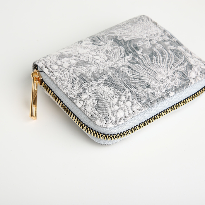 Кошелёк на молнии, цвет белый