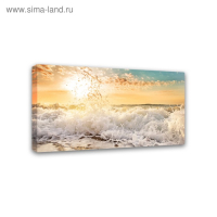 Картина на подрамнике "Морская пена" 50*100 см Картина на подрамнике "Морская пена" 50*100 см