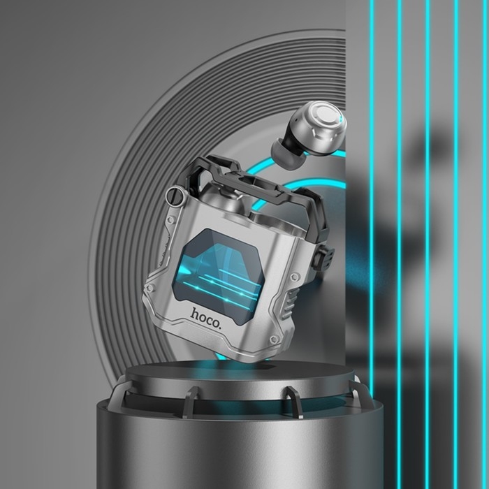 Наушники Hoco EW33 TWS, беспроводные, вакуумные, BT5.3, 25/300 мАч, микрофон, серые